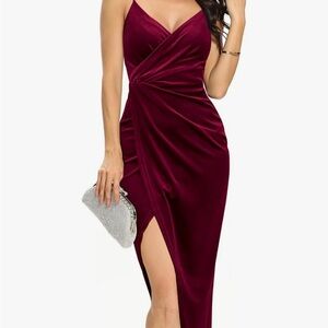 Red Velvet Cocktail Dress